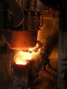 Metallurgical plant technological and production proccess. Royalty Free Stock Photo