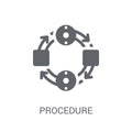 Procedure icon. Trendy Procedure logo concept on white background from Startup Strategy and Success collection