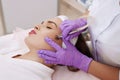 Procedure of Microdermabrasion. Royalty Free Stock Photo