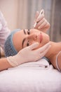 Procedure of professional cosmetology skin care