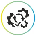 process automatic mode icon, automatism, switch self