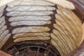 The process of baking bread in a traditional Georgian stove Royalty Free Stock Photo