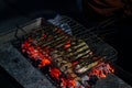 The process of burning fish to become a typical Javanese food