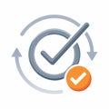 Process Completion and System Update Icon Royalty Free Stock Photo