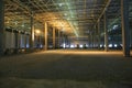 The process of construction and launch of a large logistics center, its internal filling and finishing