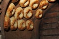 Process of cooking tandoor bread national Uzbek flatbread