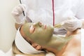 Process cosmetic mask of massage and facials