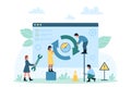 Process of downloading new software version, tiny people update operation system