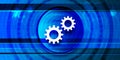 Process icon optimum prime digital smart blue banner background abstract futuristic motion illustration