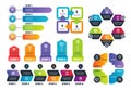 Process infographics. Business infographic elements, strategy map and chars for finance presentation. Vector template