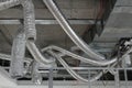 Process of installation of foiled flexible ducts