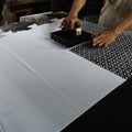the process of making batik cap Royalty Free Stock Photo