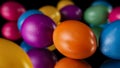 Process of making colored eggs for the Easter egg season Royalty Free Stock Photo