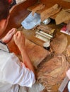 Production of handmade cigars