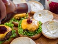 The process of making delicious homemade burgers