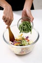 The process of Making Healthy Salad