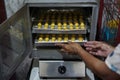 The process of making homemade pineapple cakes or Nastar Cake.