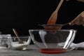 process of making strawberry jam. Royalty Free Stock Photo