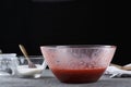 Process of making strawberry jam. Royalty Free Stock Photo