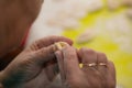 Process of making ukrainian national food dumplings