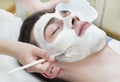 Process of massage and facials Royalty Free Stock Photo