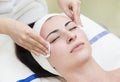 Process of massage and facials Royalty Free Stock Photo