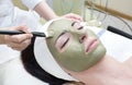 Process of massage and facials Royalty Free Stock Photo