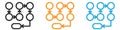 Process method step procedure or workflow vector logo set collection for web app ui