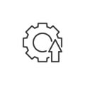 Process Optimization line icon