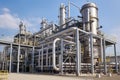 process plant, with sophisticated equipment and piping, for the production of petrochemicals