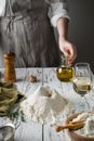 Process of preparation homemade pasta or bread