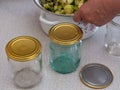 The process of preserving vegetables