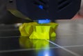 Process printing object 3D printer 3D printer printing model from molten plastic Royalty Free Stock Photo
