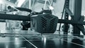 Process printing object 3D printer molten plastic 3D printer printing model