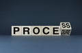 Process Procedure. The cubes form the words Process Procedure Royalty Free Stock Photo