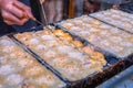 Process to cooking takoyaki in OSAKA, Japan