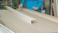 The process of veneering wood blanks, the production of wooden doors