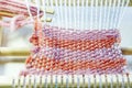 Process of weaving Royalty Free Stock Photo