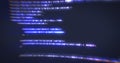 The process of writing a digital code by a programmer in a programming language Royalty Free Stock Photo