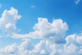 Processed collage of cloudy light blue sky texture. Background for banner, backdrop or texture Royalty Free Stock Photo