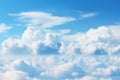 Processed collage of cloudy light blue sky texture. Background for banner, backdrop or texture Royalty Free Stock Photo