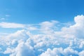 Processed collage of cloudy light blue sky texture. Background for banner, backdrop or texture Royalty Free Stock Photo