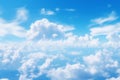 Processed collage of cloudy light blue sky texture. Background for banner, backdrop or texture Royalty Free Stock Photo