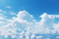 Processed collage of cloudy light blue sky texture. Background for banner, backdrop or texture Royalty Free Stock Photo