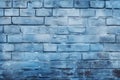 Processed collage of dark blue old brick wall texture. Background for banner, backdrop or texture Royalty Free Stock Photo