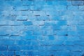 Processed collage of dark blue old brick wall texture. Background for banner, backdrop or texture Royalty Free Stock Photo