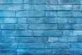 Processed collage of dark blue old brick wall texture. Background for banner, backdrop or texture Royalty Free Stock Photo