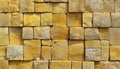 Processed Collage Featuring An Ancient Yellow Block Wall Texture Royalty Free Stock Photo