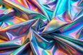 Processed Collage Iridescent Fabric Holographic Texture Background Royalty Free Stock Photo