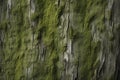 Processed collage of moss on tree bark surface texture. Background for banner, backdrop or texture Royalty Free Stock Photo